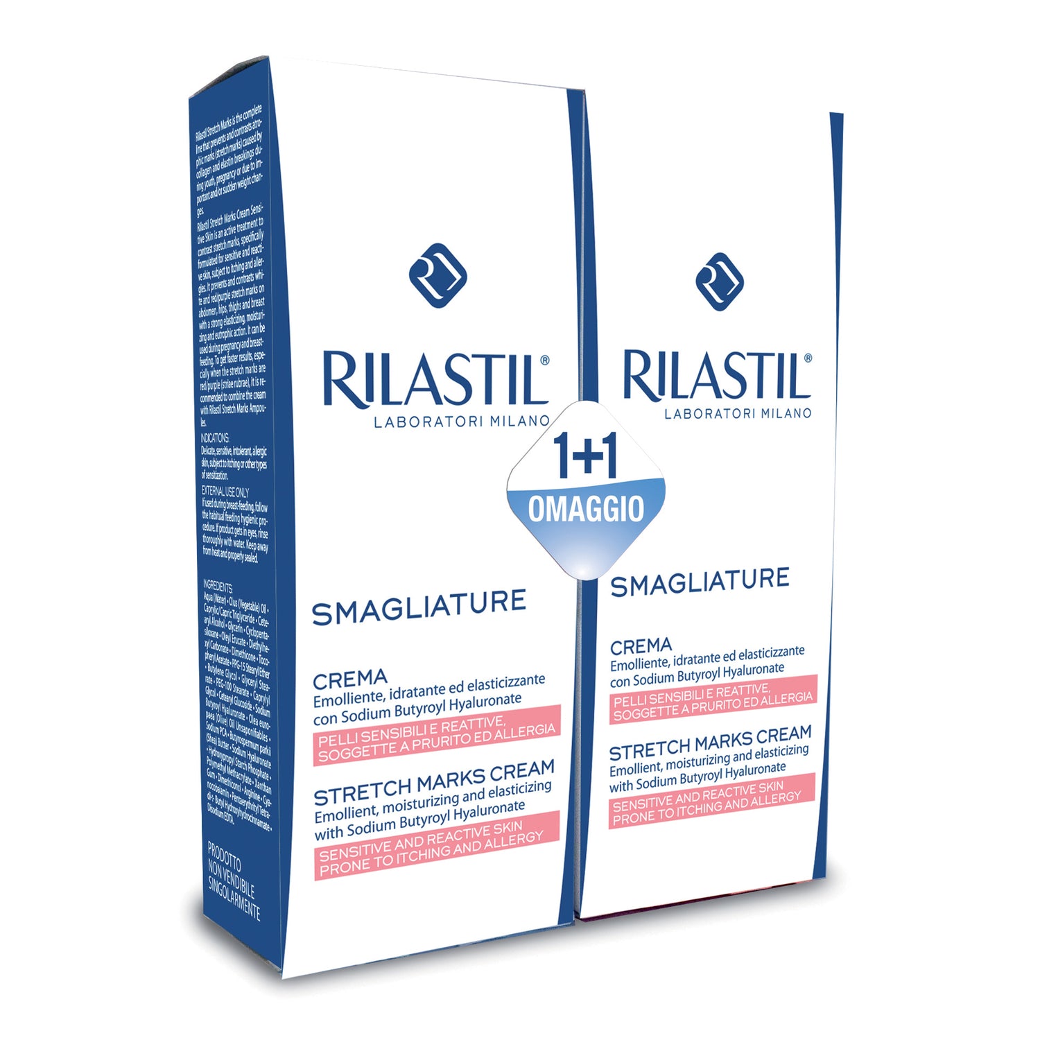 Rilastil Smagliature Crema Pelli Sensibili Bipack 200ml + 200ml