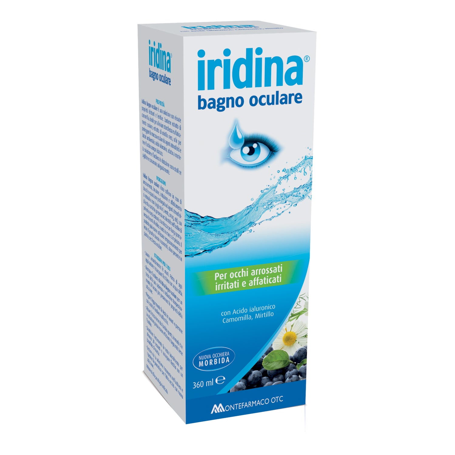 Iridina Bagno Oculare Con Acido Ialuronico Camomilla E Mirtillo 360ml