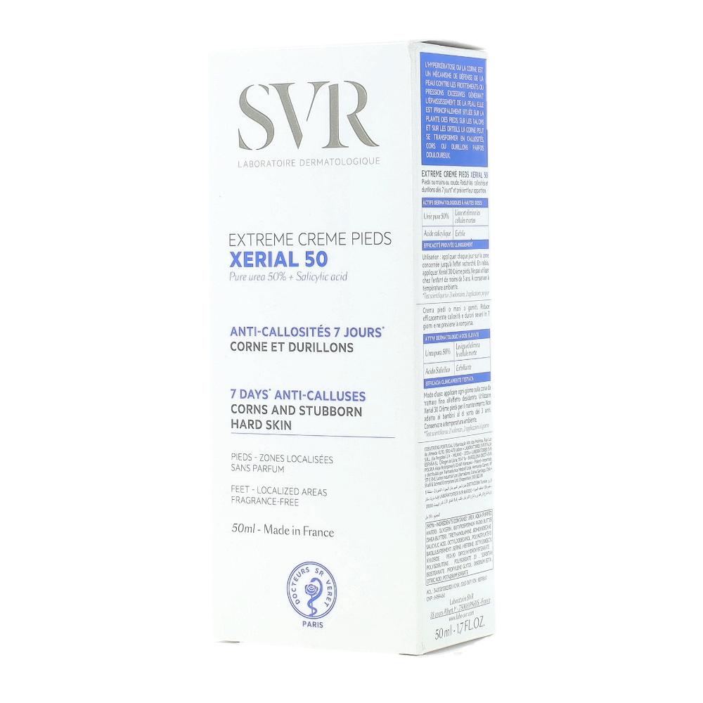 SVR - Xerial 50 Extreme Crema Piedi 50% Urea E Acido Salicilico Crema Anti-Callosità Azione In 7 Giorni Tilomi E Duroni 50ml  