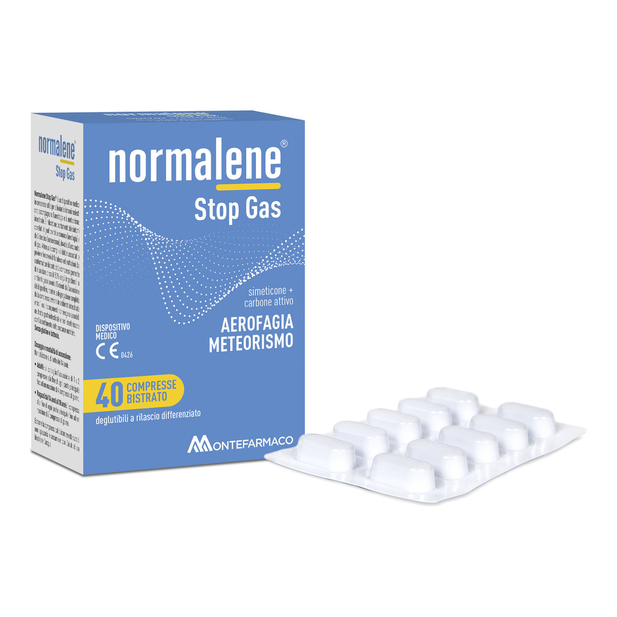 Normalene Stop Gas 40 Compresse  