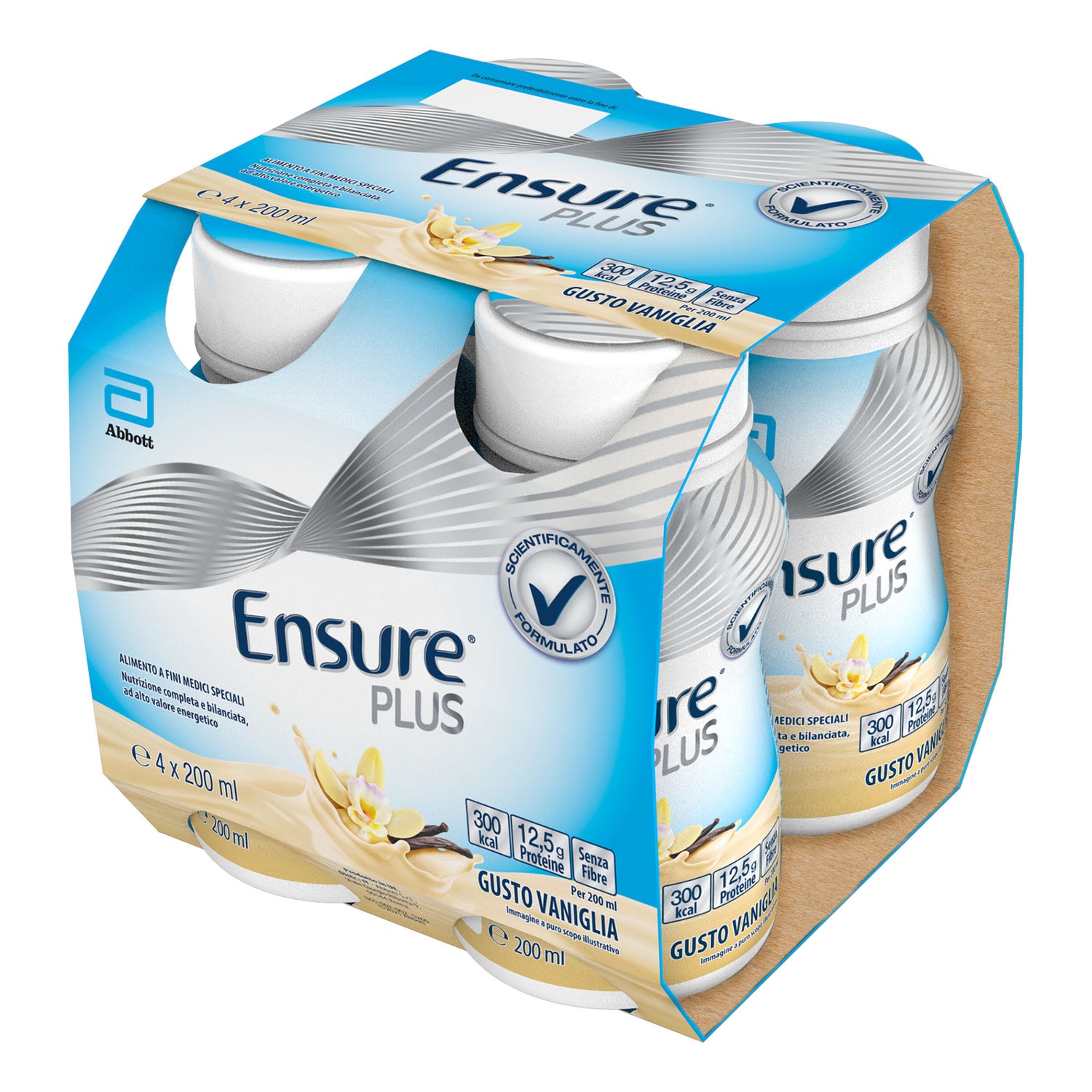 ENSURE PLUS VANIGLIA 4X200ML