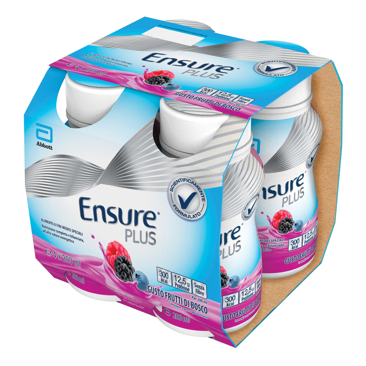 ENSURE PLUS FRUTTI BOSC4X200ML  