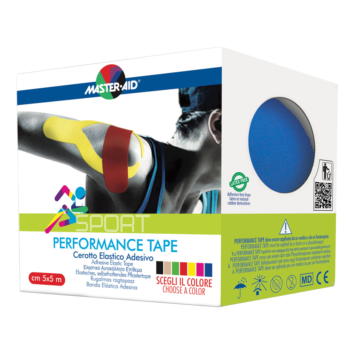 Master Aid Sport PERFORM BLU 5CMX5MT  