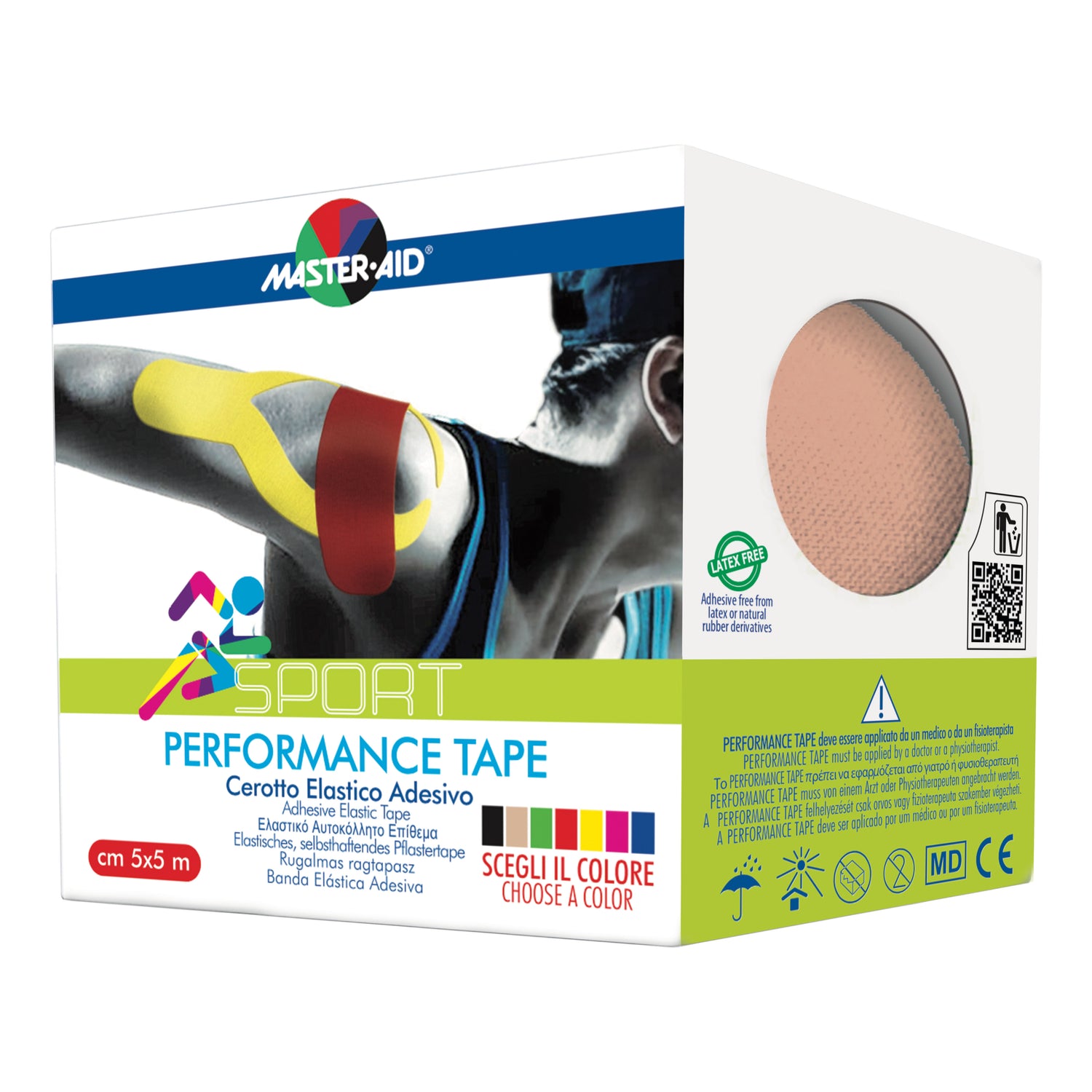 Master Aid Sport Performance Tape Beige 5cm X 5mt