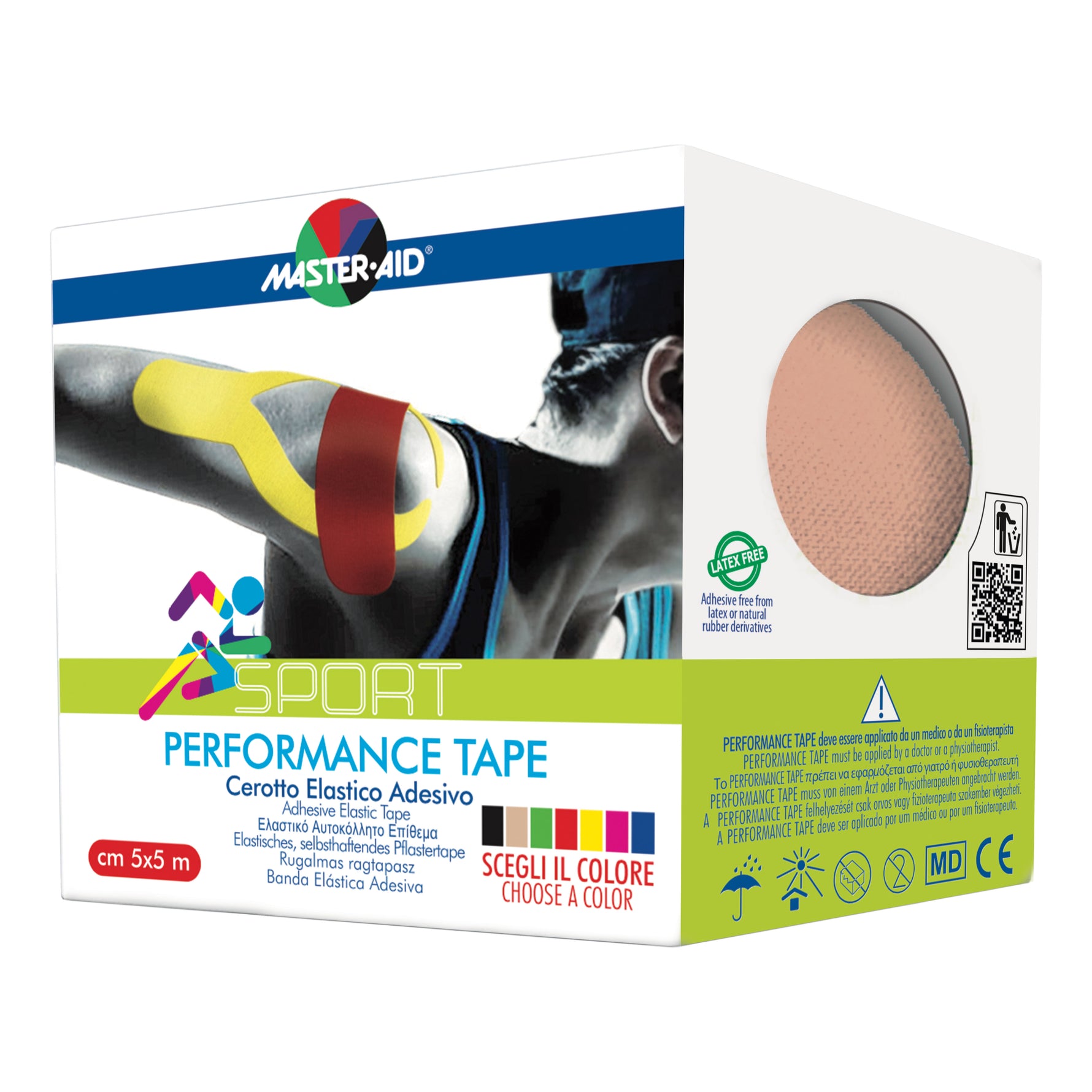 Master Aid Sport Performance Tape Beige 5cm X 5mt
