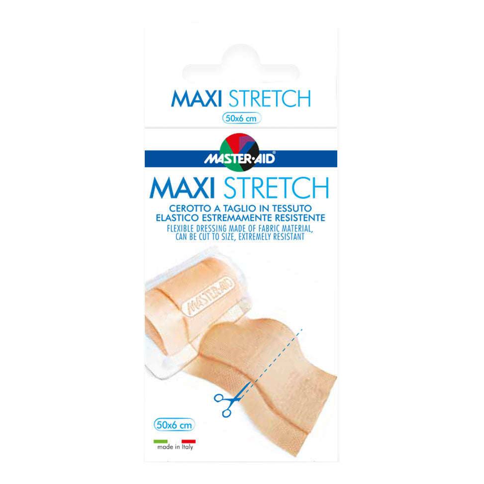 Master Aid Maxi Stretch Cerotto Elastico Striscia Tagliabile 50 X 6cm  