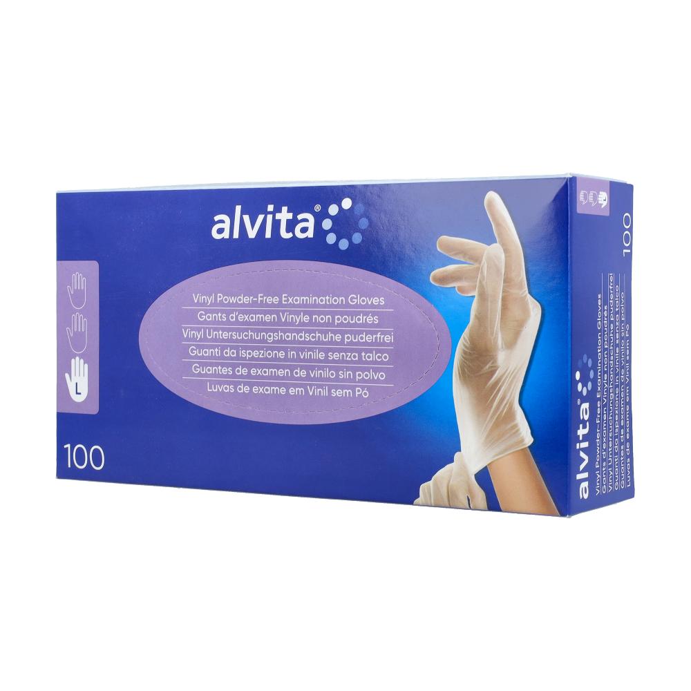 ALVITA GUANTI VINILE S/TALCO L
