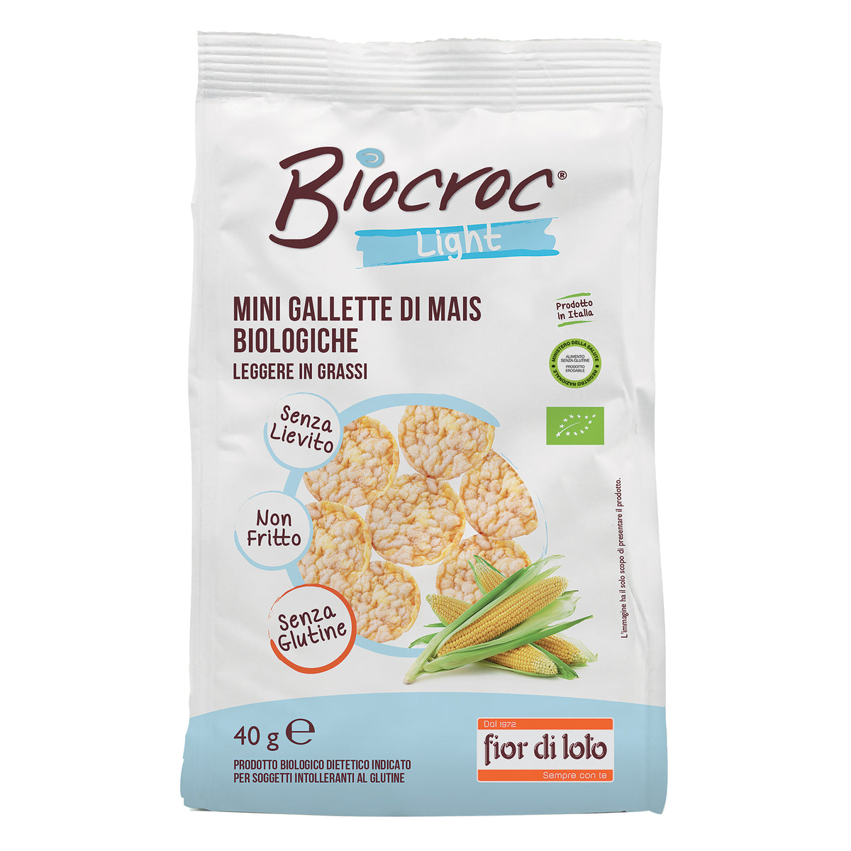 Fior di Loto Biocroc Mini Gallette di Mais Light 40g  