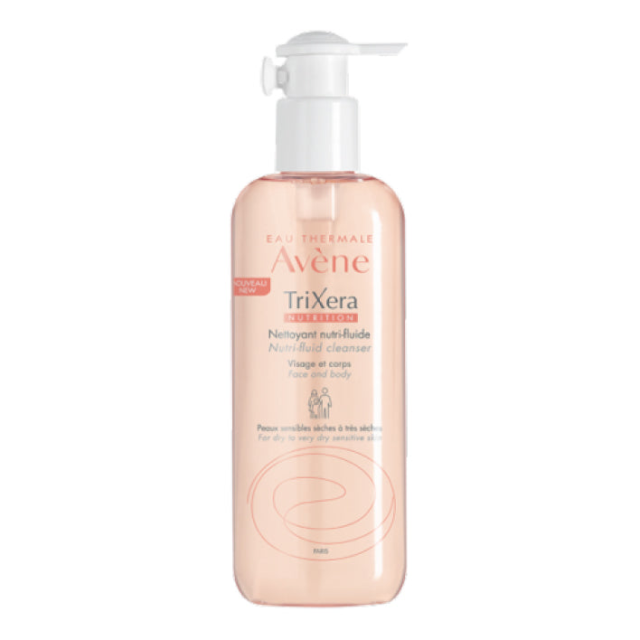 Avene Trixera Nutrition Fluido Detergente Viso E Corpo Pelli Sensibili Da Secche A Molto Secche 400ml  