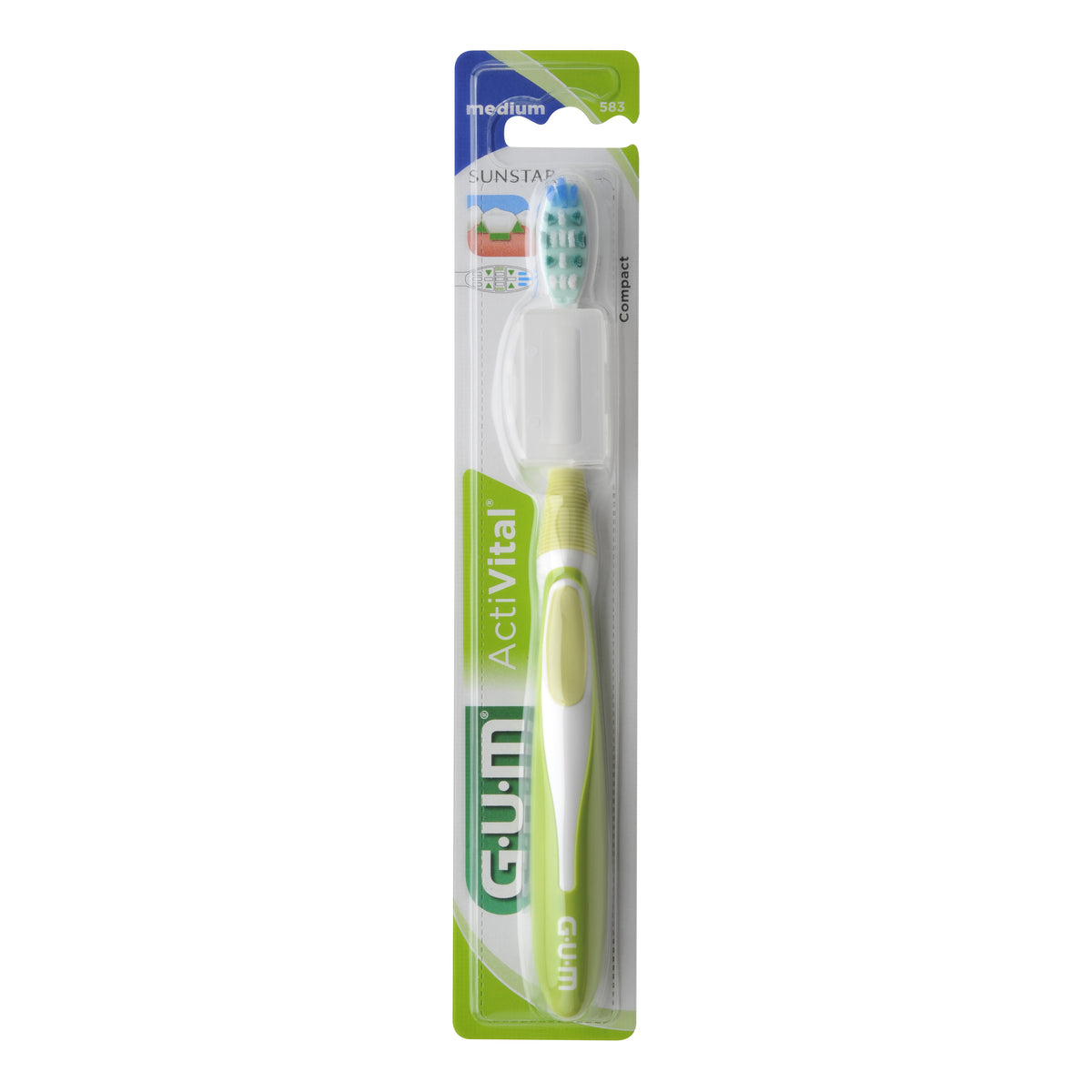 GUM Activital | Spazzolino Compact Medio | Cod. 583  