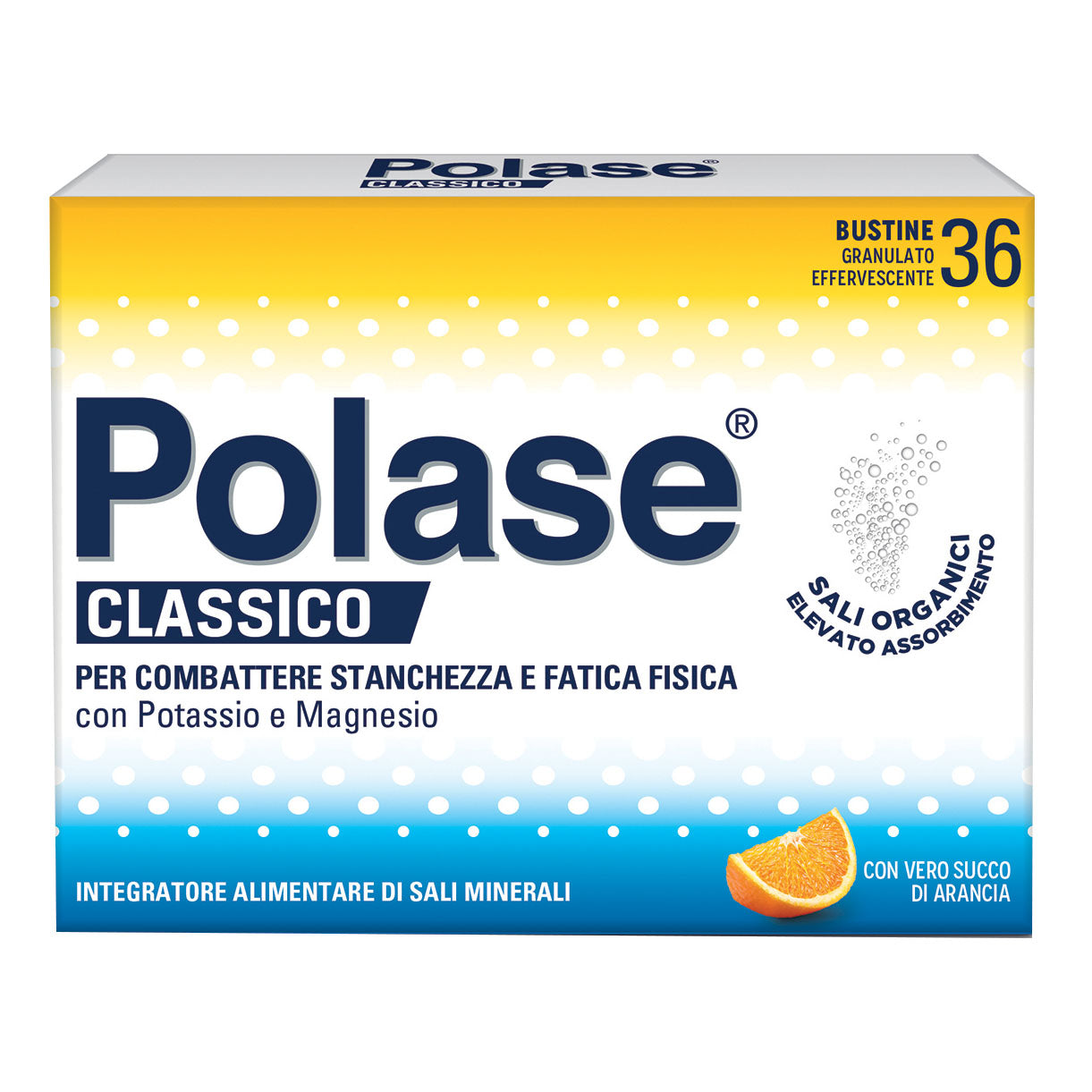 Polase Classico | Integratore Potassio Magnesio Arancia | 36 Bustine