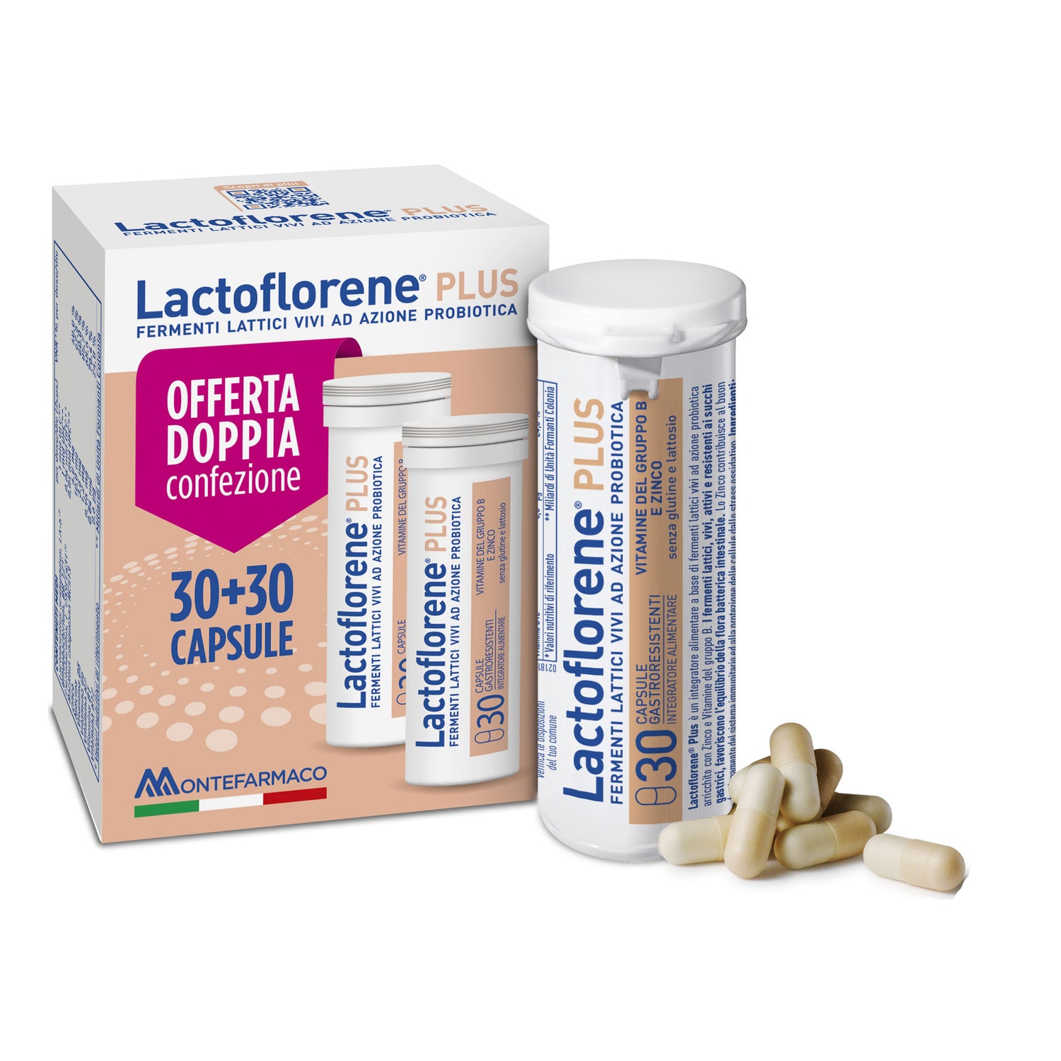 Lactoflorene Plus Integratore Di Fermenti Lattici Bipack 30 + 30 Capsule