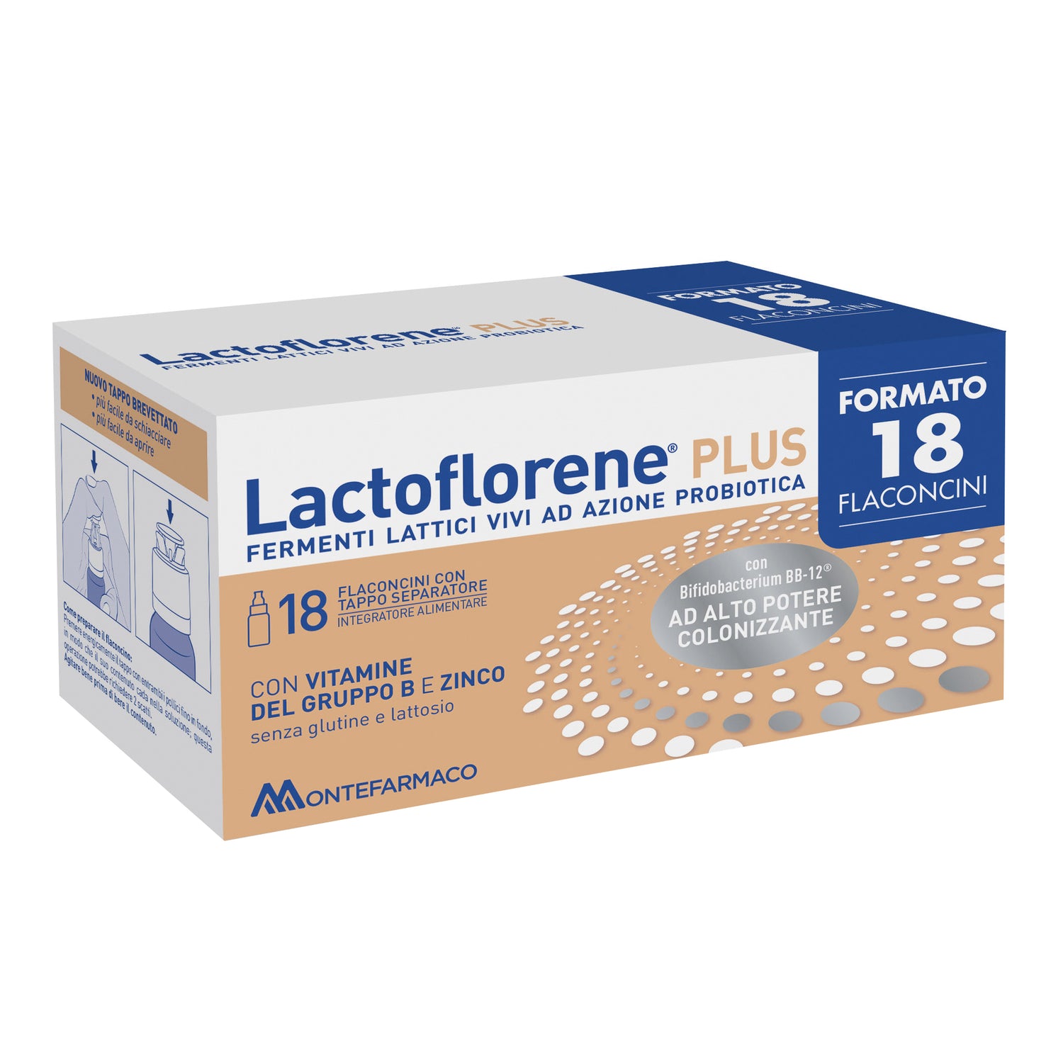 Lactoflorene Plus Integratore Di Fermenti Lattici 18 Flaconcini 10ml