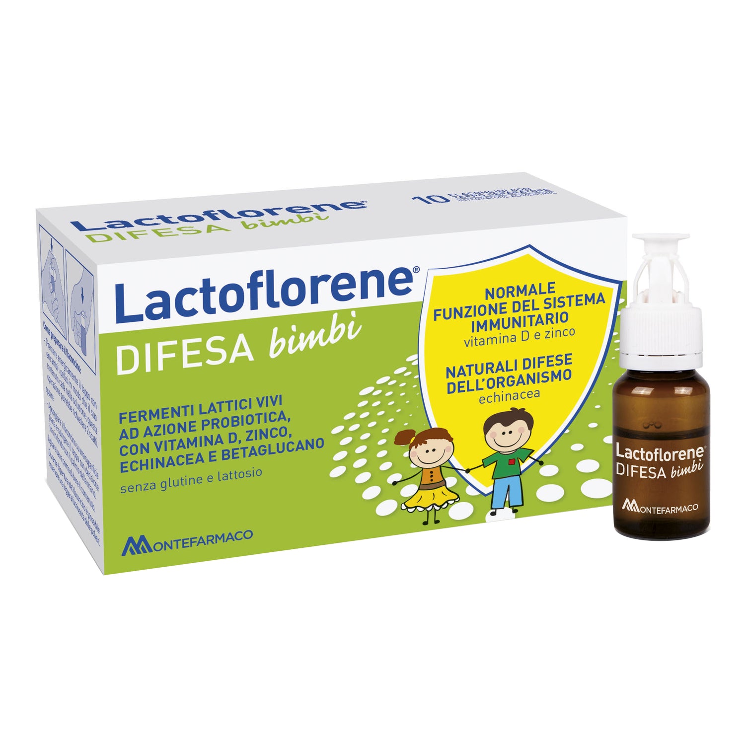 Lactoflorene Difesa Immunitaria Bambini 10 Flaconcini