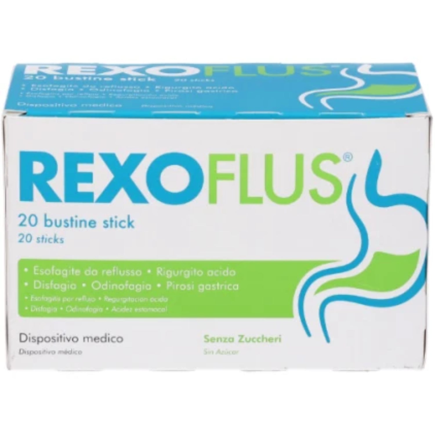 Rexoflus | Dispositivo Medico Reflusso Gastrico | 20 Stick
