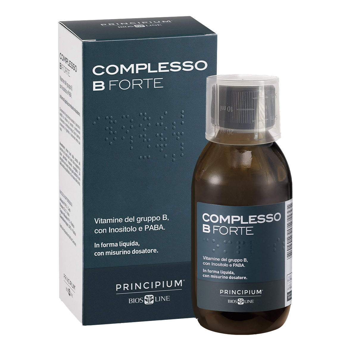 Principium Complesso B Forte Liquido | Vitamine B Bambini Adulti | 130 ml  