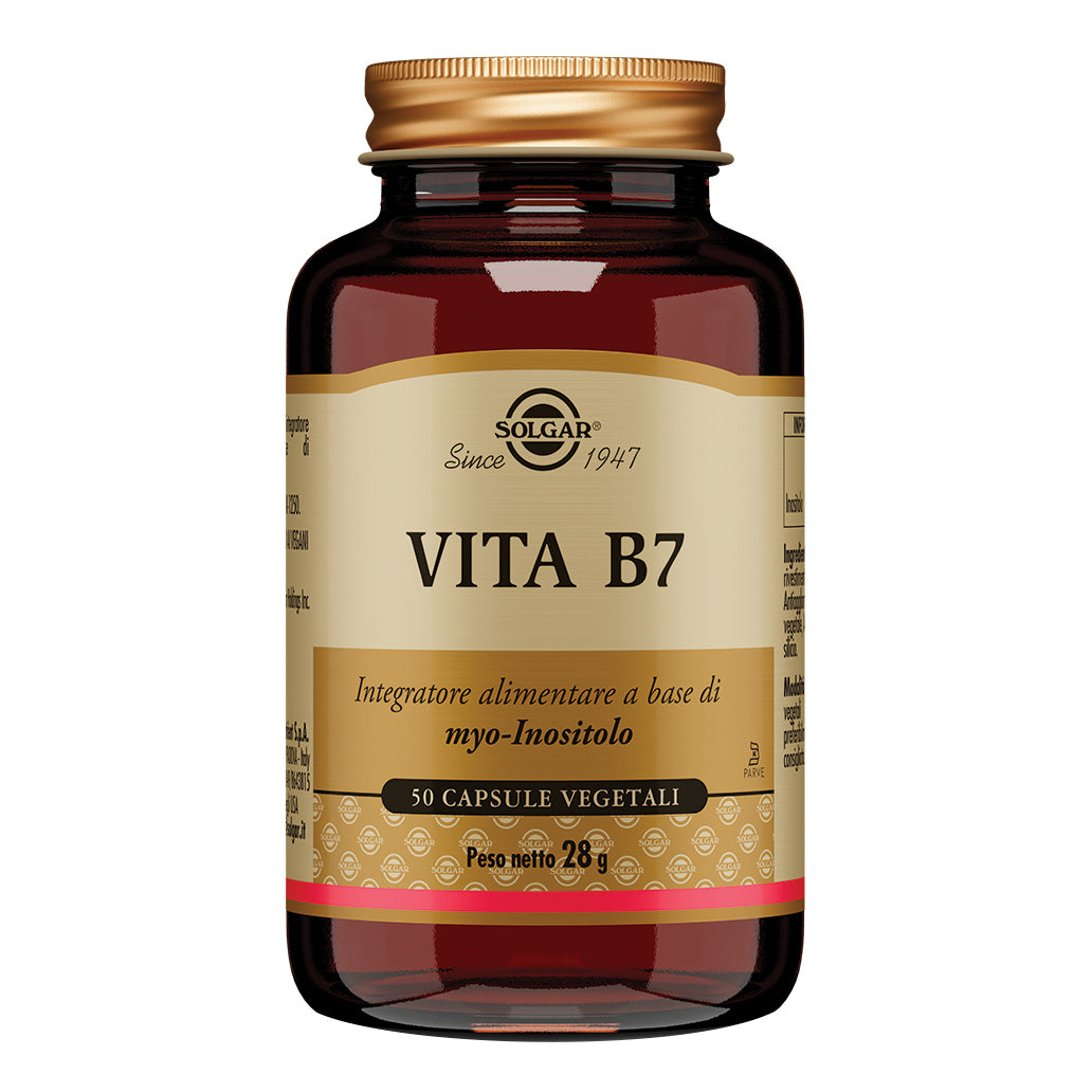 Solgar Vita B7 | Myo-Inositolo Sistema Nervoso | 50 Capsule Vegetali
