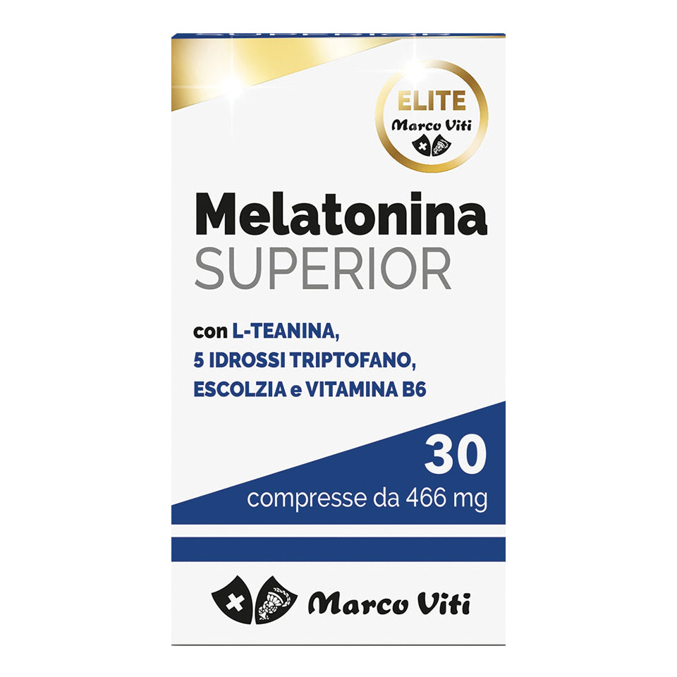 Marco Viti Melatonina Superior | Integratore Sonno Rilassamento | 30 Compresse