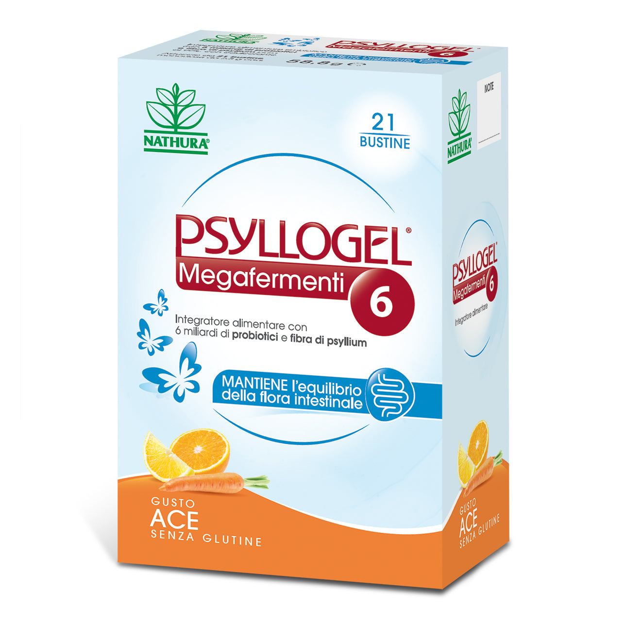 Psyllogel Megafermenti 6 Miliardi Di Probiotici Gusto Ace 21 Bustine
