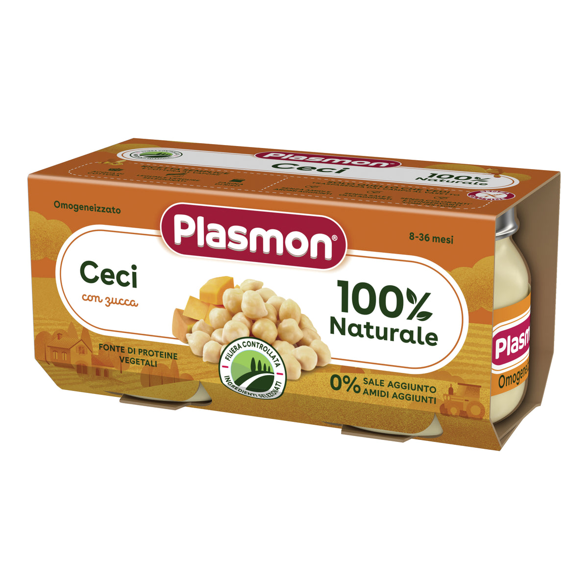PLASMON OMOG CECI/ZUCCA 2X80G  