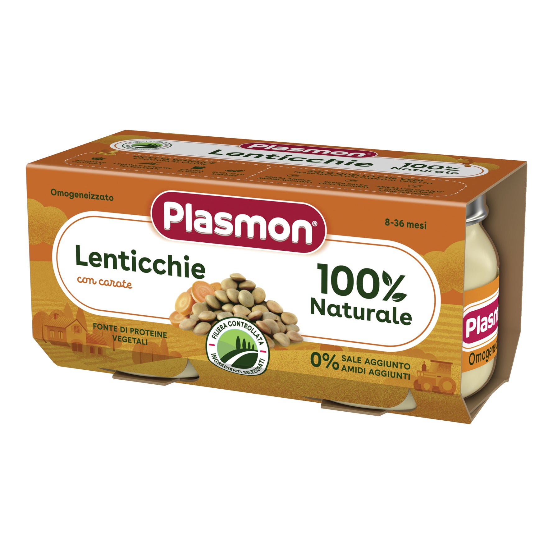 PLASMON OMOG LENTICCHIE 2X80G

