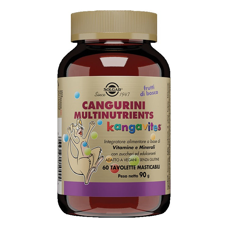 Solgar Cangurini Multinutrients Kangavites | Bambini | 60 Tavolette