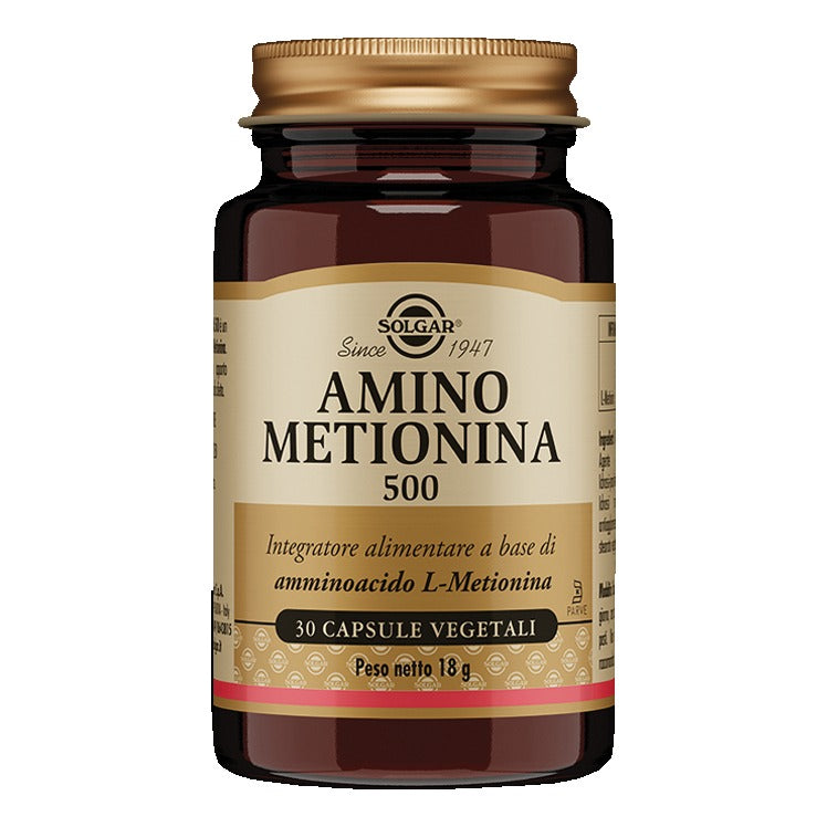 Solgar | Amino Metionina 500 mg Integratore Aminoacido | 30 Capsule
