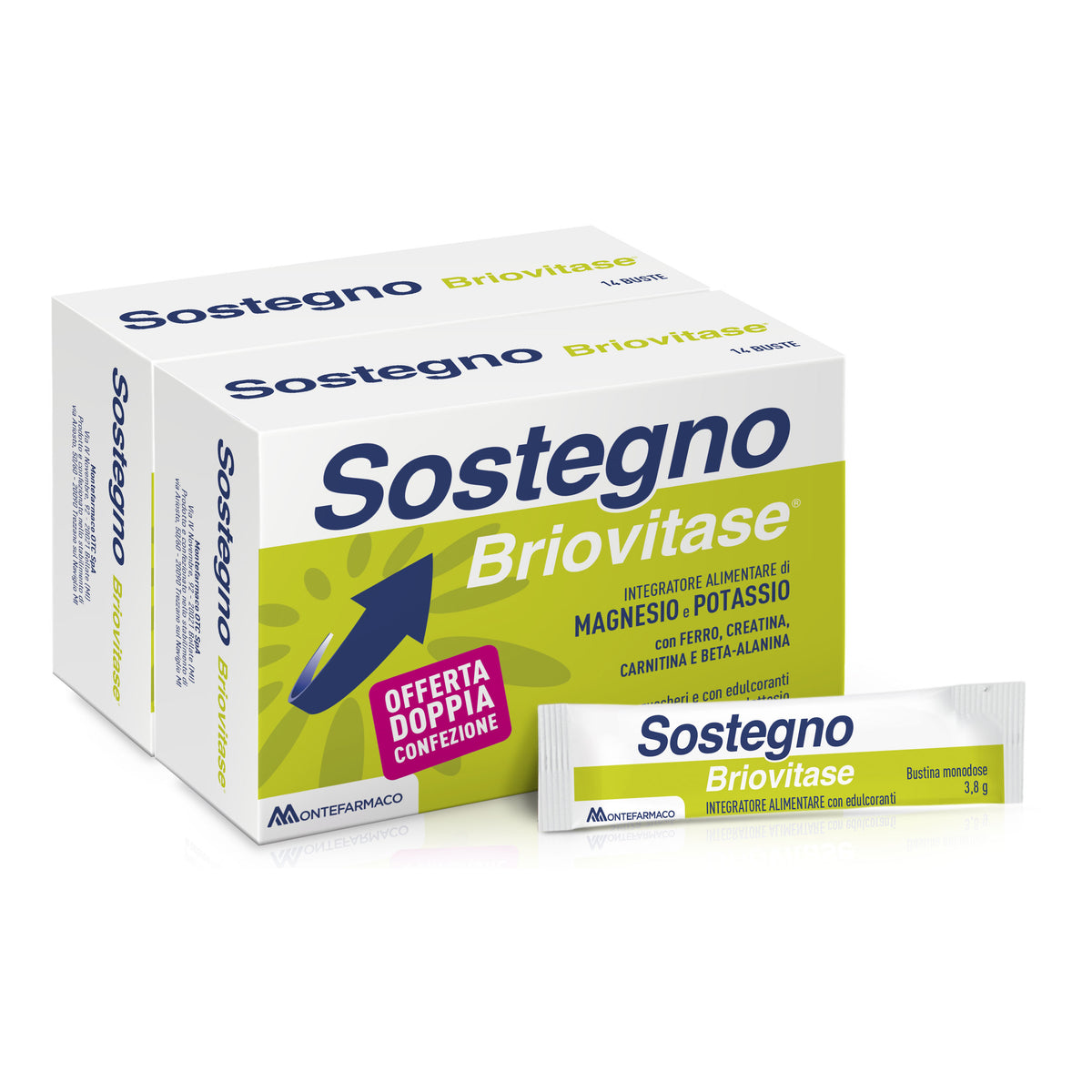 Briovitase Sostegno Gusto Limone Bipack 14+14 Buste Omaggio  