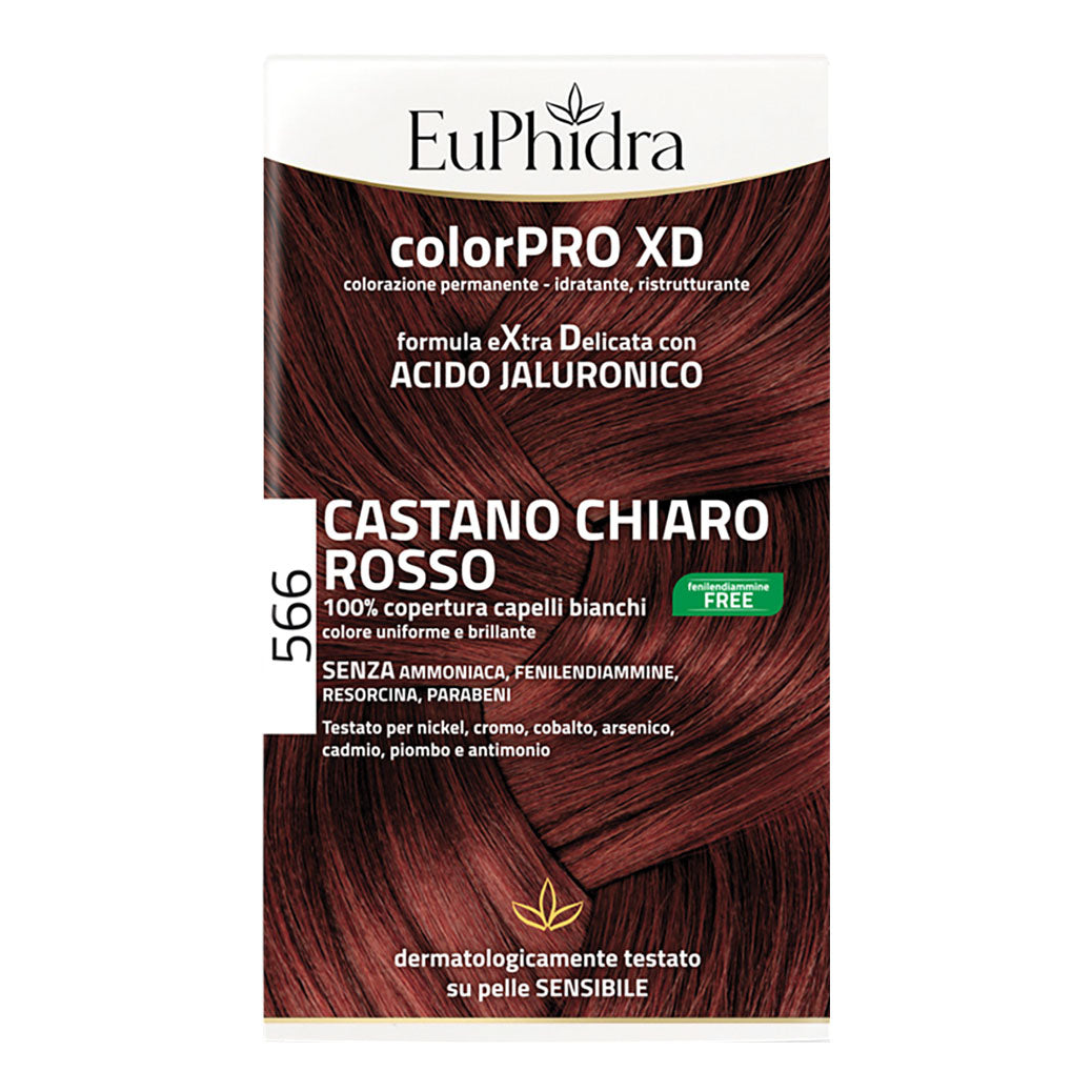 EuPhidra Color Pro Xd - Colorazione Permanente N.566 Castano Chiaro rosso