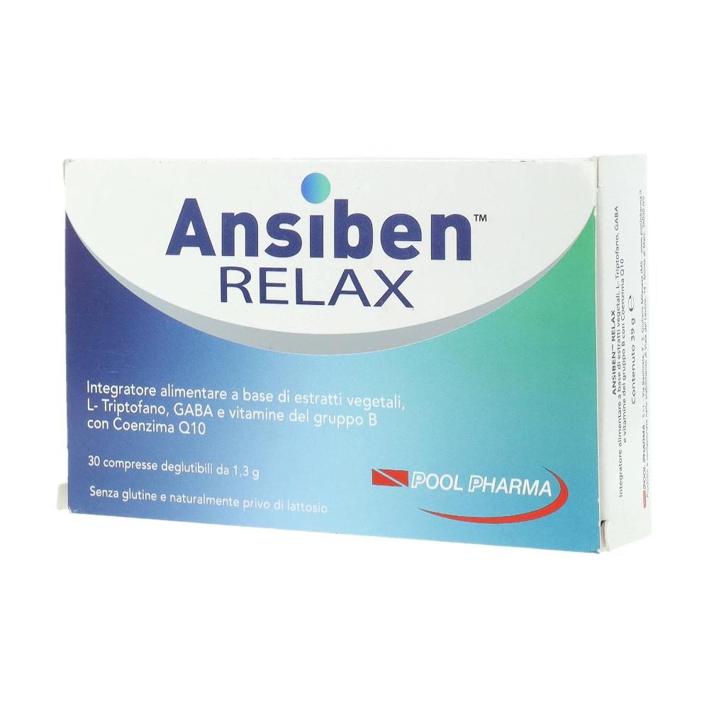 Ansiben Relax 30 Compresse – Integratore per Rilassamento e Benessere Mentale