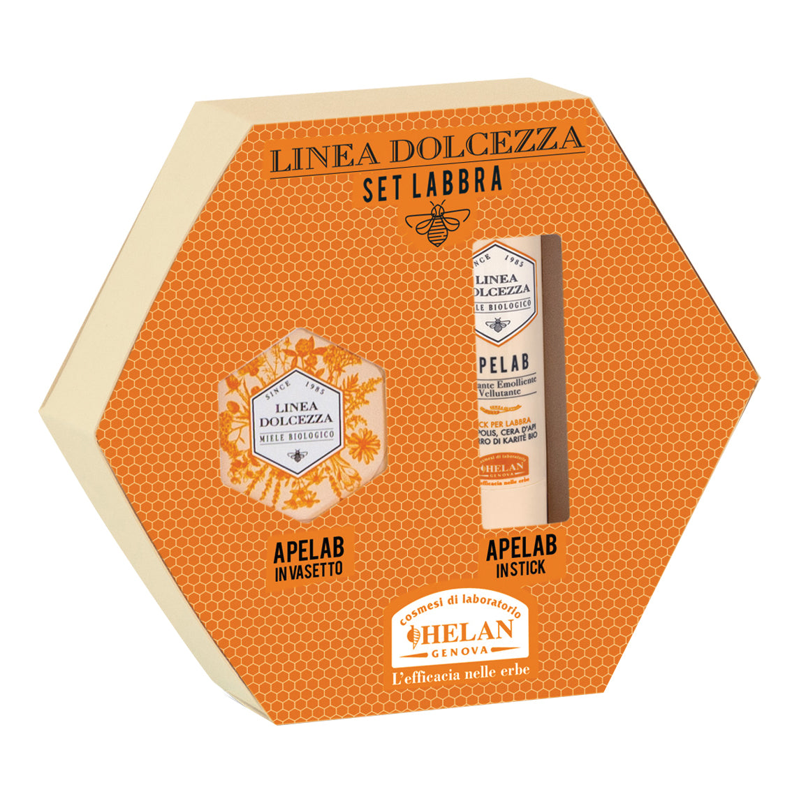Helan Dolcezza | Set Labbra APELAB Balsamo e Stick | Pelli Sensibili  