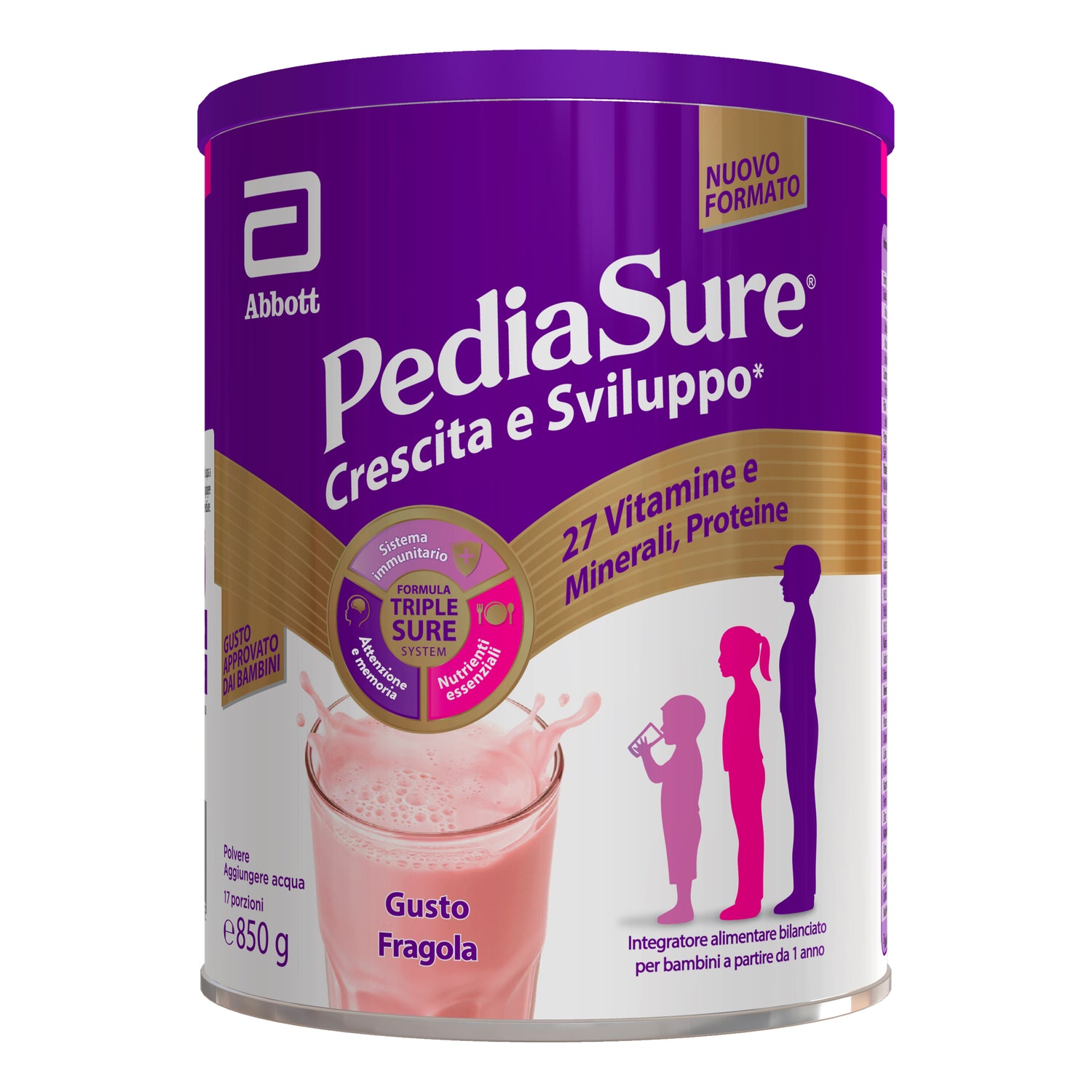 PEDIASURE CRE&SVI FRAGOLA 850G
