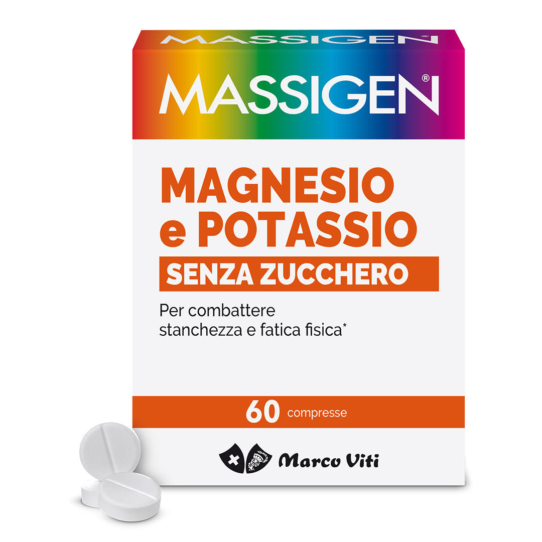 Massigen Magnesio E Potassio Senza Zucchero 60 Compresse