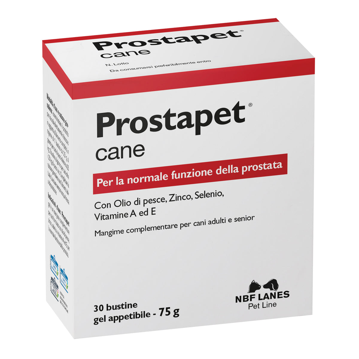 Prostapet Cane | Integratore Funzione Prostata Cani | Gel 30 Bustine  