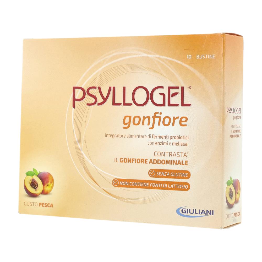 Psyllogel Gonfiore gusto Pesca 10 bustine
