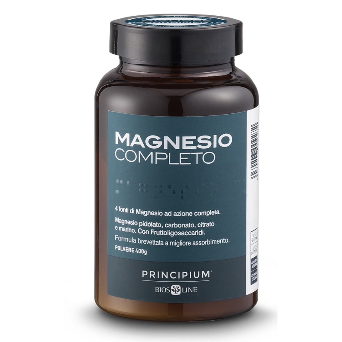 Principium Magnesio Completo | 4 Fonti Polvere | 400 g  