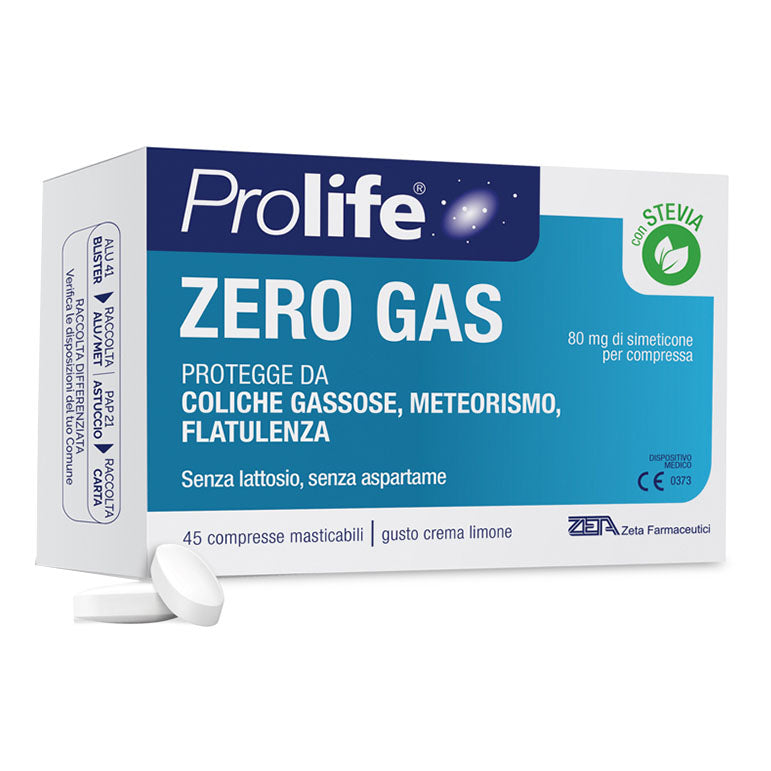 Prolife Zero Gas - Integratore Di Fermenti Lattici 45 Compresse Masticabili