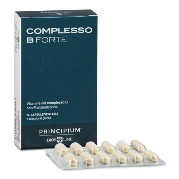 Principium Complesso B Forte | Vitamine B Vitamina B12 4000% | 24 Capsule
