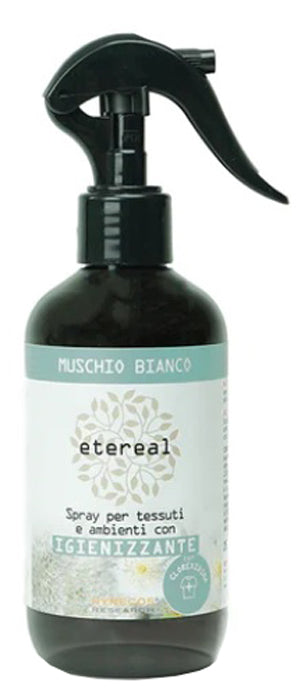 Etereal Muschio Bianco | Spray Profumato Tessuti e Ambiente Igienizzante | 250 ml