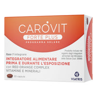 Carovit Forte Plus | Integratore Antiossidante Solare | 30 Capsule