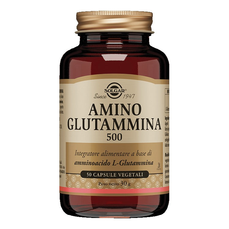 Solgar - Amino Glutammina 500 - 50 Capsule Vegetali