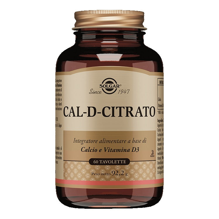 Solgar - Cal D Citrato 60 Tavolette
