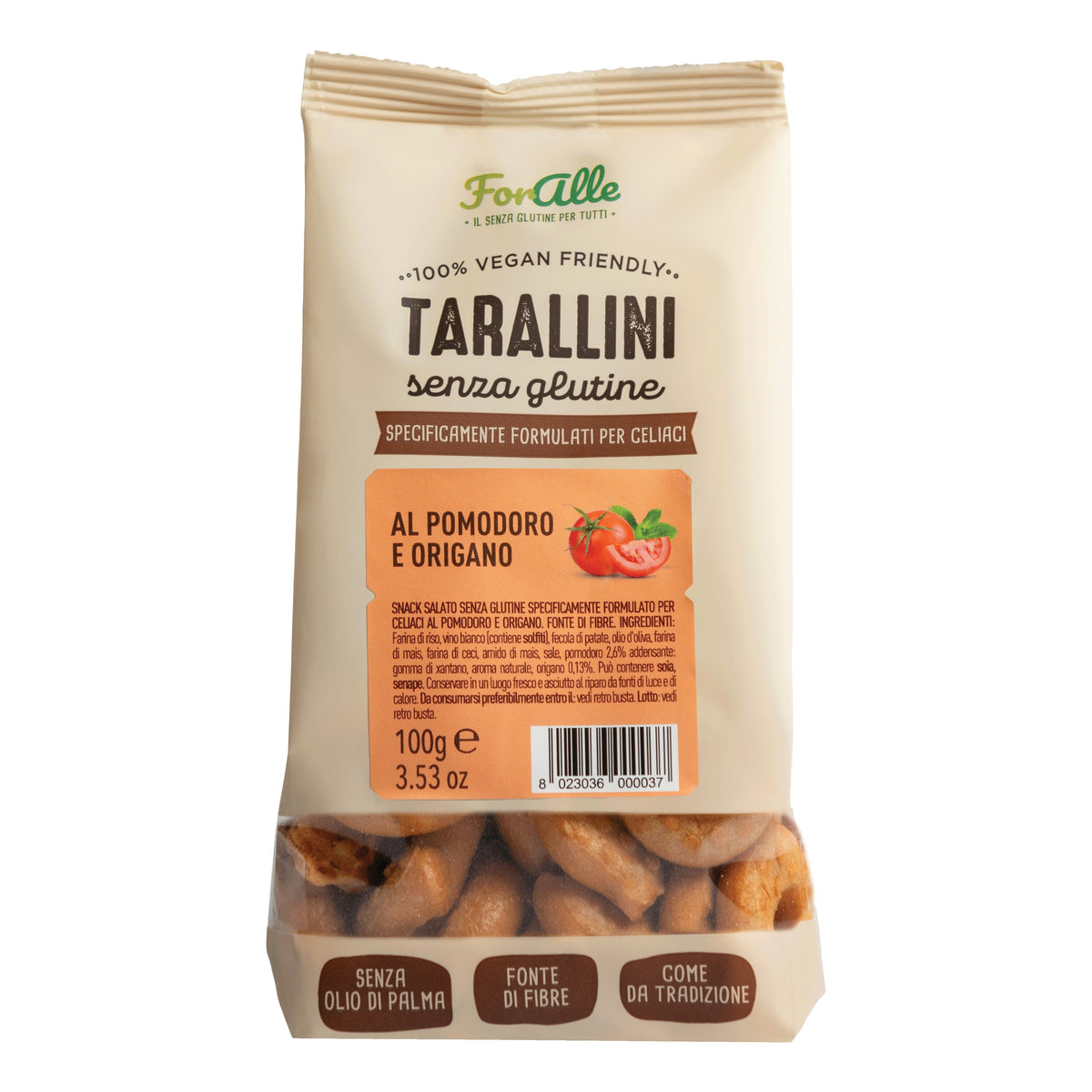 FORALLE TARALLINI POMO/ORI100G  
