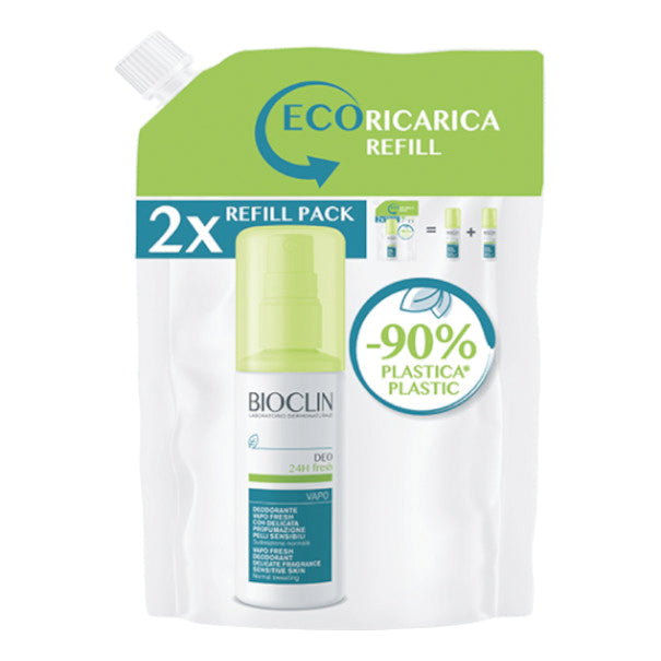 Bioclin Deo 24h Fresh Eco-Ricarica Deodorante Per Pelle Normale Con Delicata Profumazione 200ml