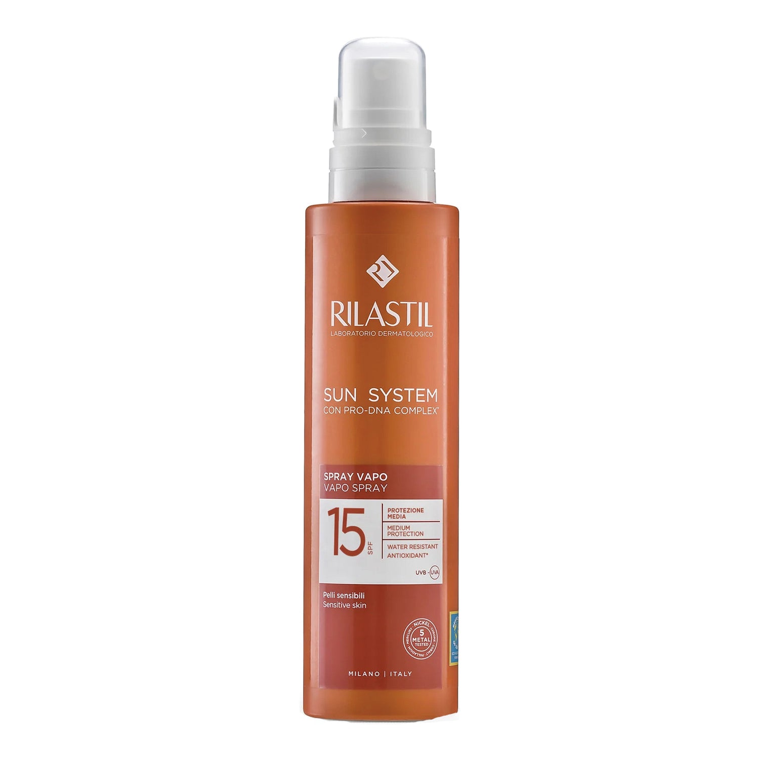 Rilastil Sun System SPF 15 Spray Vapo Emulsione Solare Corpo 200ml