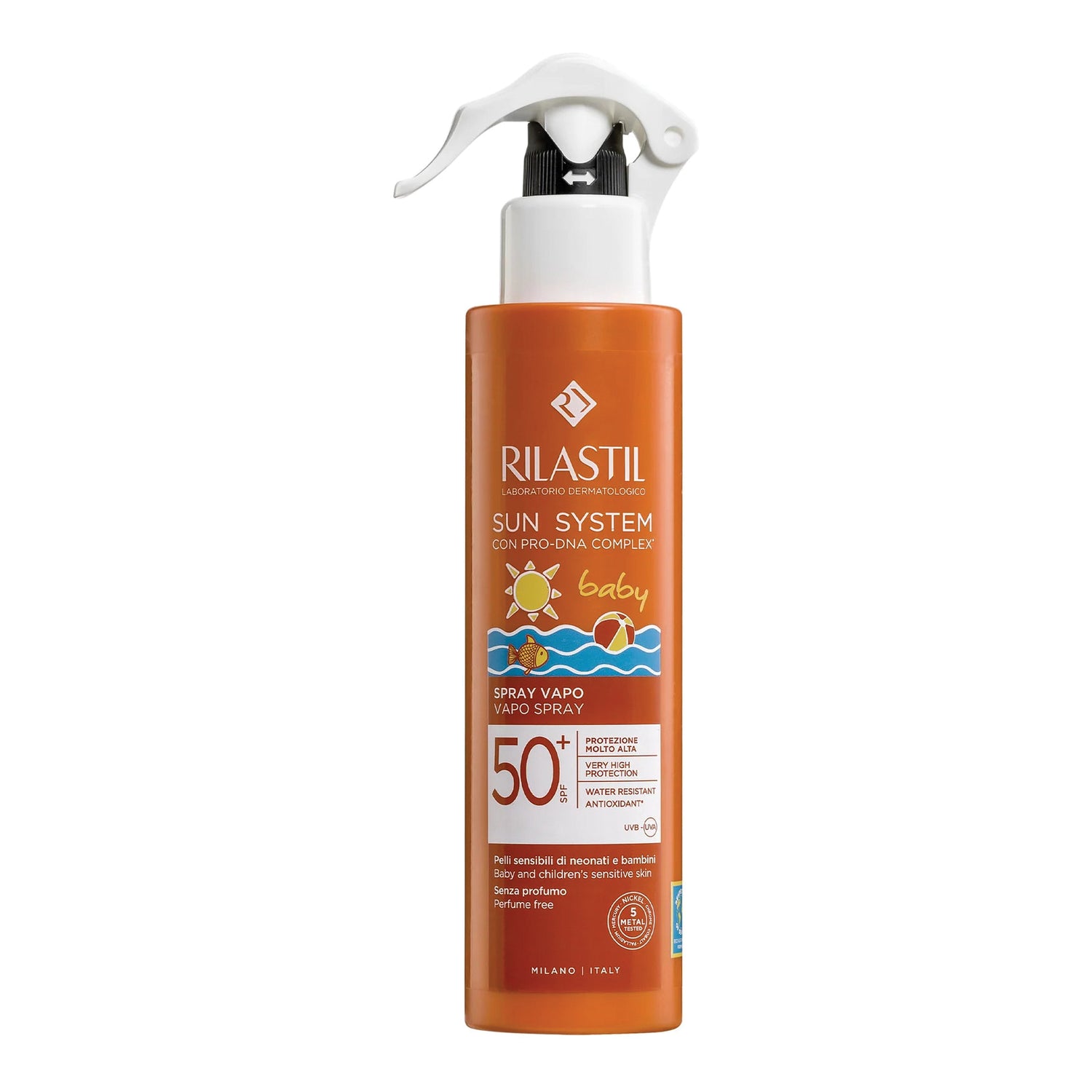 Rilastil Sun System Baby Spray Vapo Spf 50+ Emulsione Solare Corpo 200ml