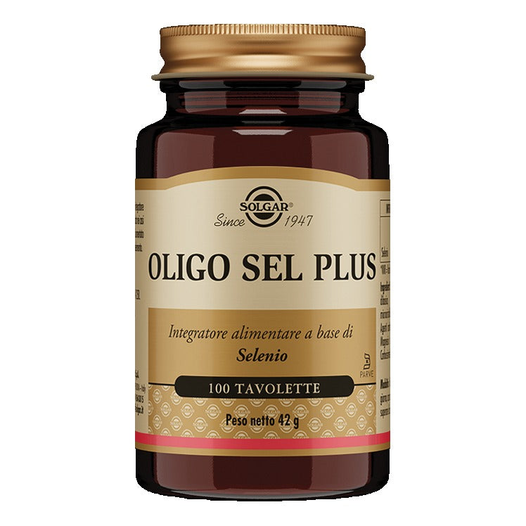 Solgar Oligo Sel Plus | Selenio Tiroide Antiossidante | 100 Tavolette
