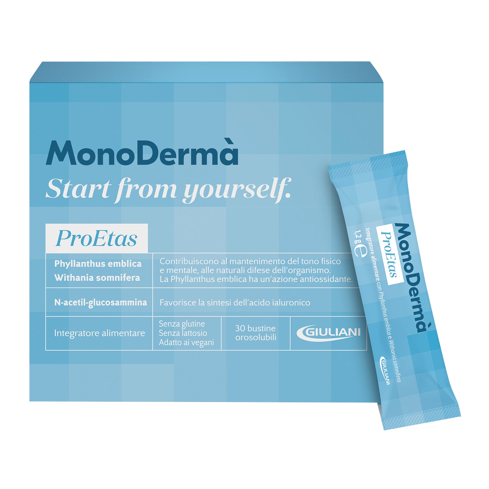 MonoDermà ProEtas integratore antiage pelle 30 bustine orosolubili
