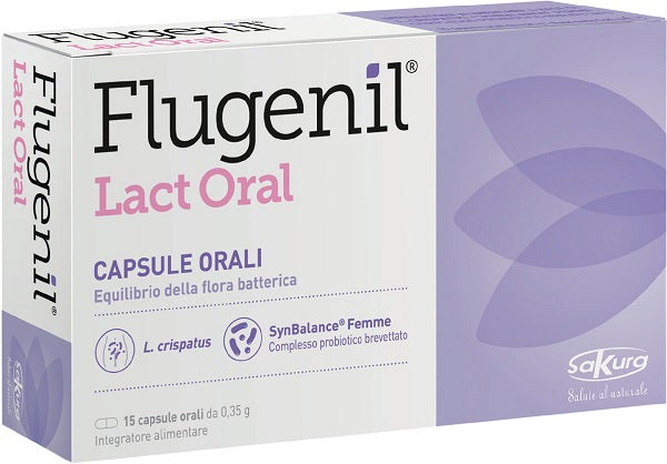 Flugenil Lact Oral | Integratore Fermenti Lattici Probiotici | 15 Capsule