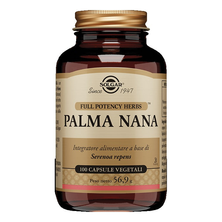 Solgar Palma Nana | Serenoa Repens Prostata Vie Urinarie | 100 Capsule  